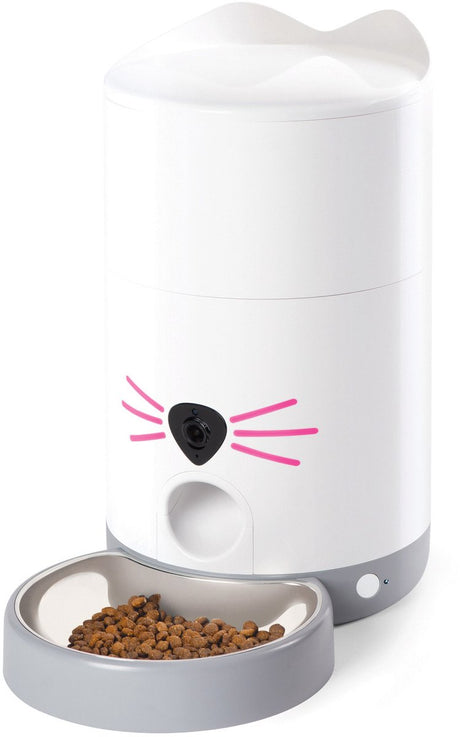 Catit automatischer Futternapf mit Kamera – Futternapf – 40 weiß