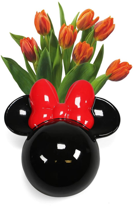 Half moon bay disney: tabletop vase - minnie mouse
