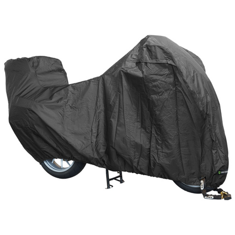 DS deckt Motorradabdeckung Alfa Topcase - XL - mit Nummernschildfenster ab