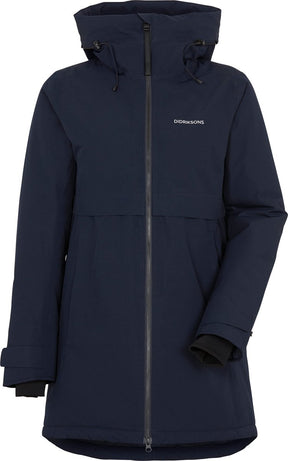 Didriksons Helle Wns Parka 6 Damen Outdoorjacke – dunkles Nachtblau