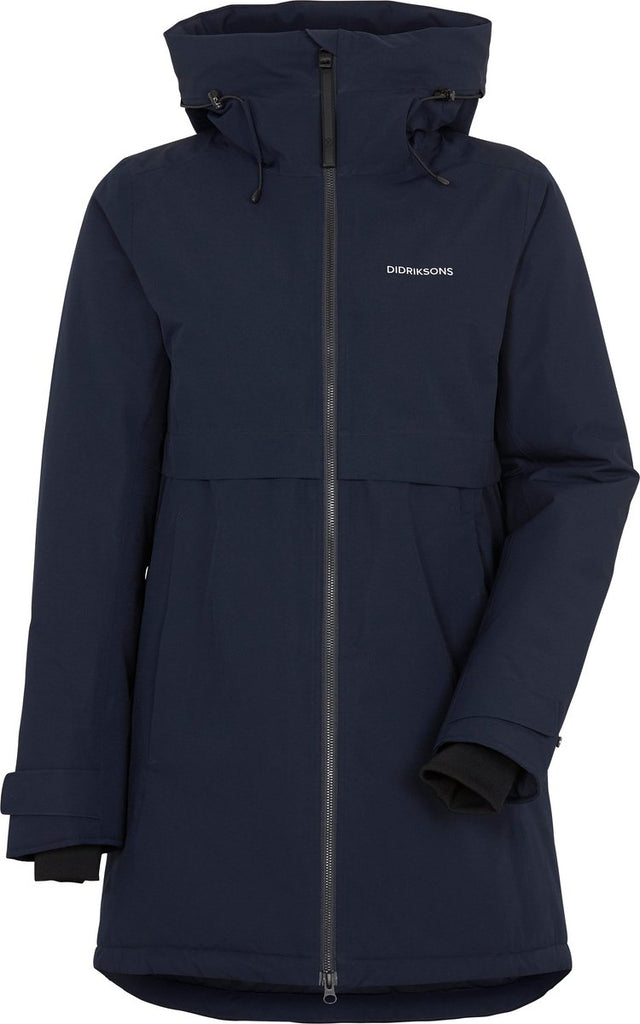 Didriksons Helle Wns Parka 6 Damen Outdoorjacke – dunkles Nachtblau