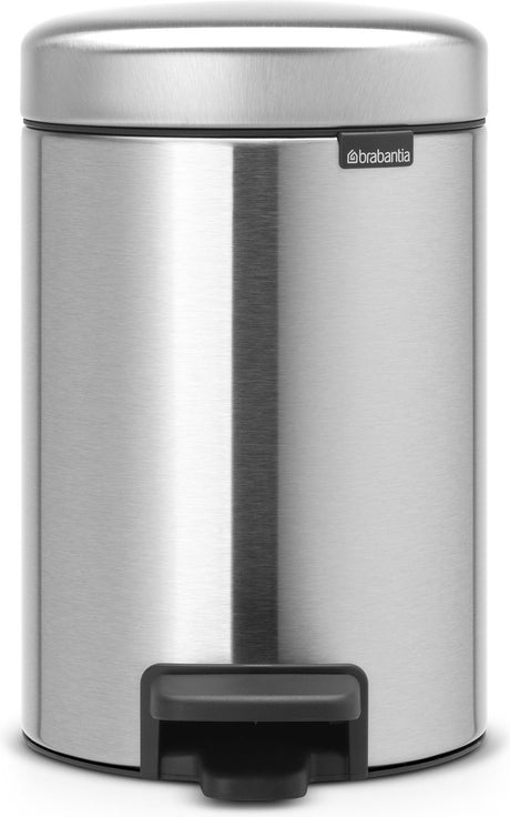 Brabantia Newicon Abfallbehälter – 3 Liter – Badezimmer – mattierter Stahl