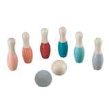 Bowlingset für Kinder aus Holz - Pastell