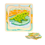 Topbright Schichten-Puzzle-Zyklus-Frosch