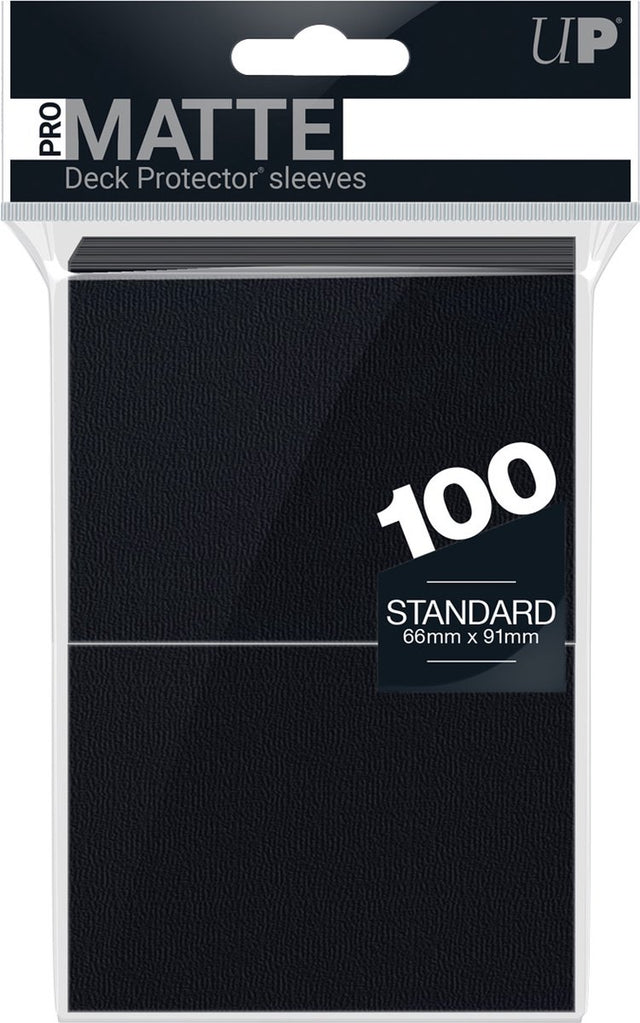 Ultra Pro 100 Standard Pro-Matte Deckschutzhüllen (schwarz)