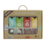 Spielset für ein Recyclingzentrum aus Holz