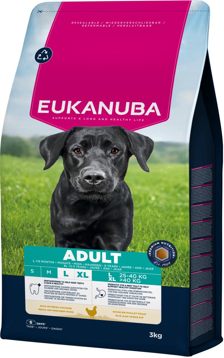 Eukanuba Adult Huhn großer Rassen – Hundefutter – 3 kg