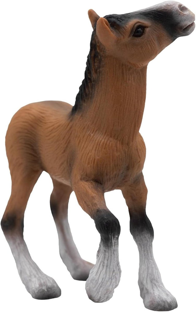 Bullyland 62665 – Spiel- und Sammelfigur Shire Horse Fohlen – ca. 8,5 cm – lebensecht und detailreich – ideal als pädagogische Spielfigur, Kuchendekoration oder kleines Geschenk für Kinder ab 3 Jahren.