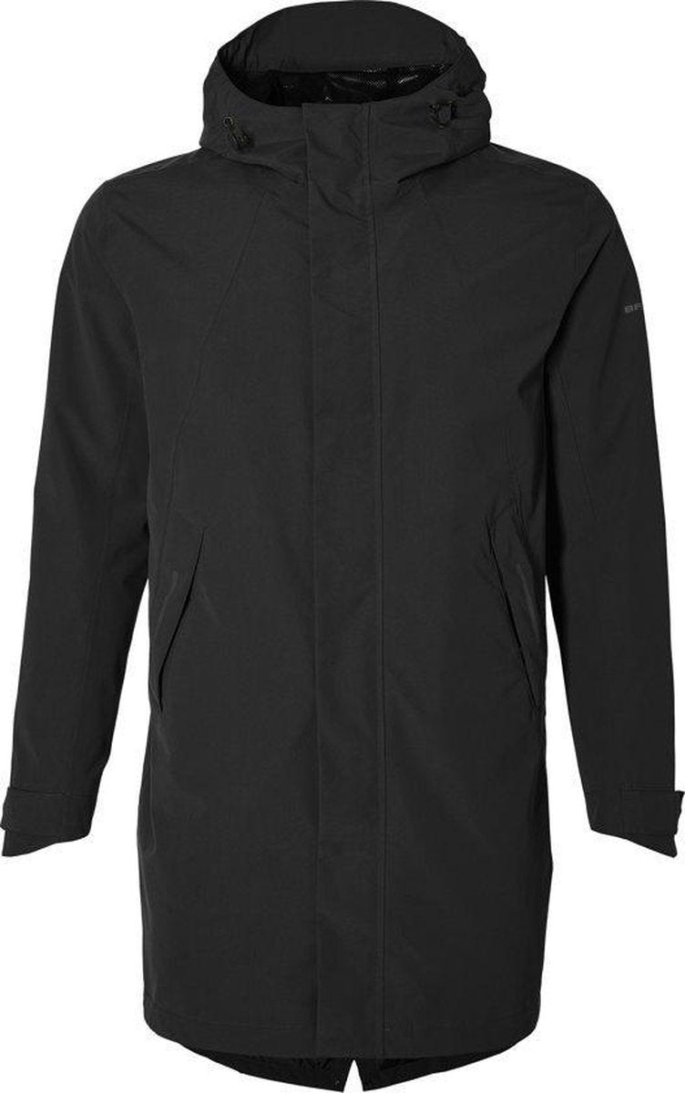 Basil mosse parka regenjas heren - zwart - maat xl