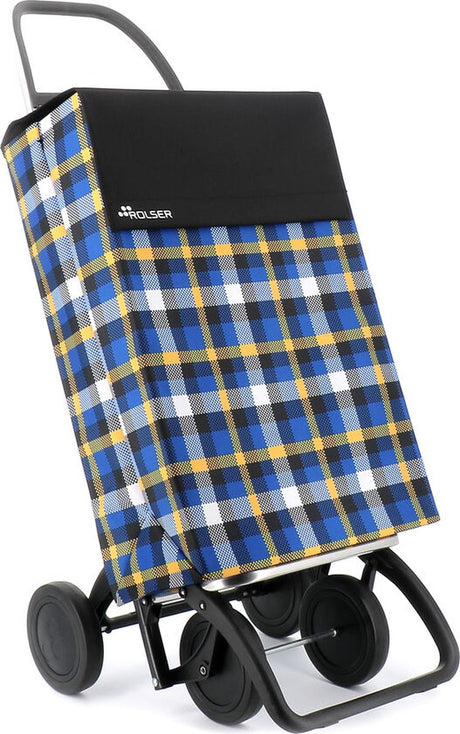 Rolser boodschappentrolley jean scottish - 4 wielen - zwart