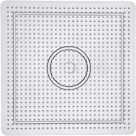 Creativ Company String Perlenzeichen Square Clear, 14,5 x 14,5 cm