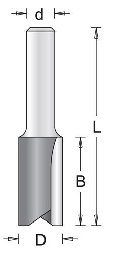 Hikoki-Zubehör Hikoki-Nutenfräser 12 mm Schaft = 6 mm