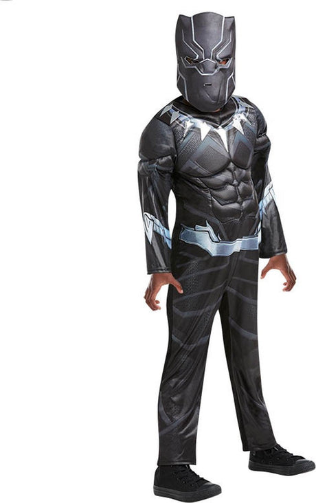 The Avengers Rubie's Kostüm schwarzer Panther Polyester Größe 104 110