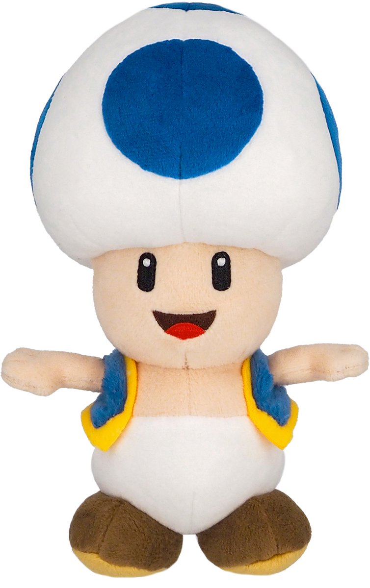 Nintendo Together + Nintendo Together + Super Mario Bros – Blaue Kröte, offiziell lizenziertes Kuscheltier – 20 cm Plüsch