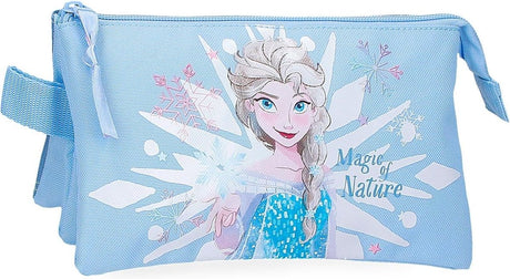 Jim Jam Federmäppchen Disney Frozen Federmäppchen 3 Fächer mit 2 Reißverschlüssen