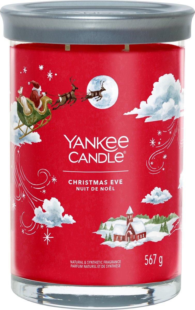 Yankee Candle – Heiligabend-Duftkerze im großen Glas – 100 Brennstunden – zwei Dochte