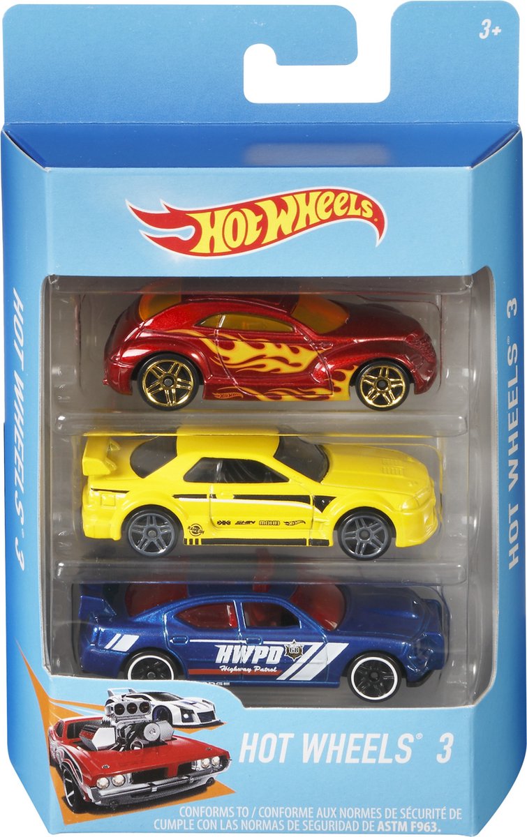 3er-Pack Autoset aus Druckguss von Hot Wheels