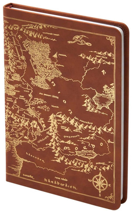 Noble collection the lord of the rings journal map of middle-earth 240 pages stationery
