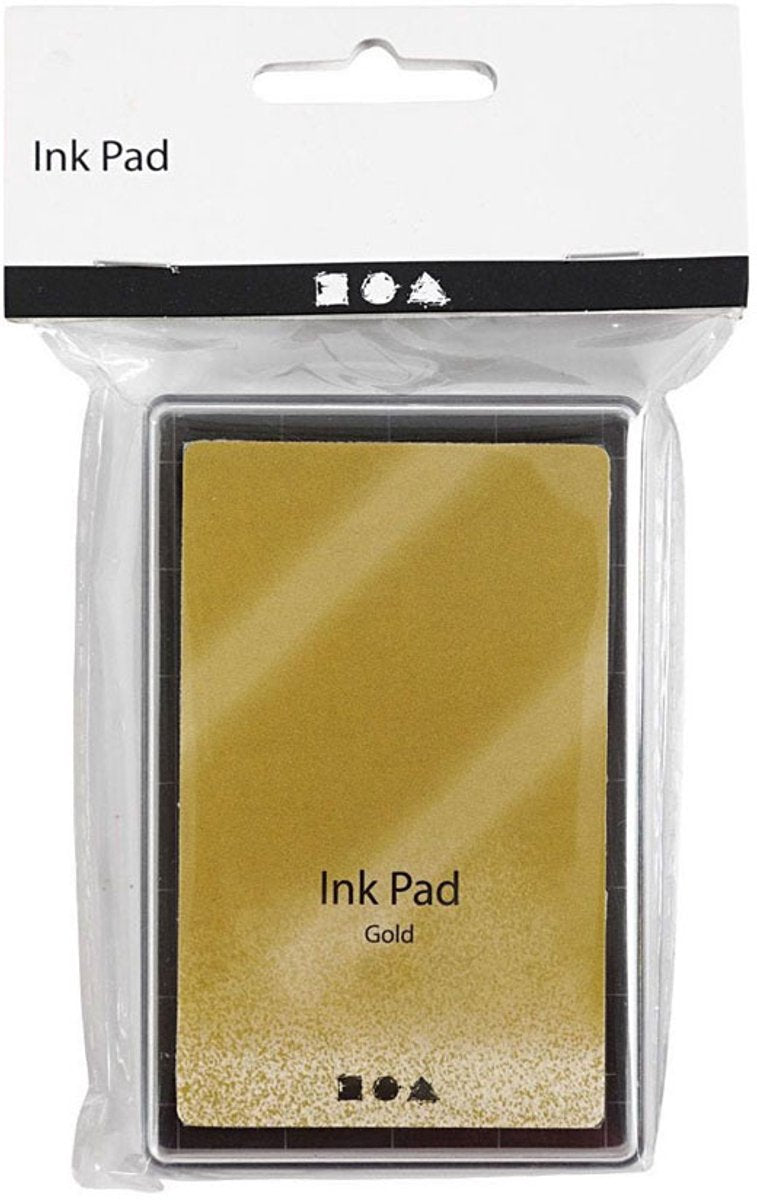 Stempeltinte der Firma Creativ, gold, H: 2 cm, Maße 9x6 cm, 1 Stück