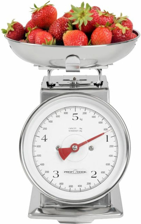 Proficook pc-kw 1247 - keukenweegschaal met schaalverdeling - weegbereik (max.): 5 kg -rvs