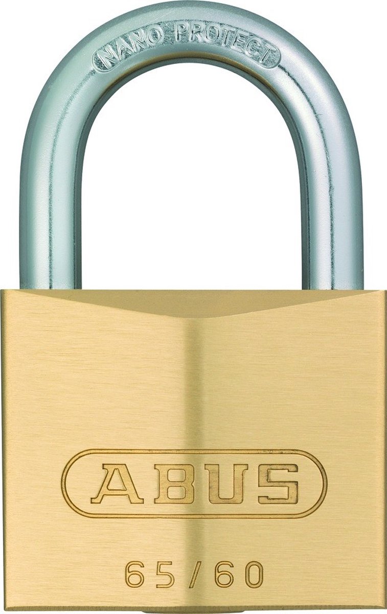 ABUS Vorhängeschloss 65 40 mm Gold - Schlüsselschloss - 5 cm
