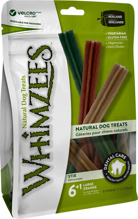 Whimzees Stix l – Kausnacks – Hund – 17,8 cm – 6 Stück