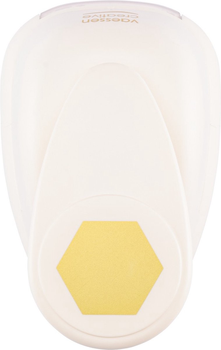 Vaessen creative pons - figuurpons - hexagon - 4,4 x5,1 cm