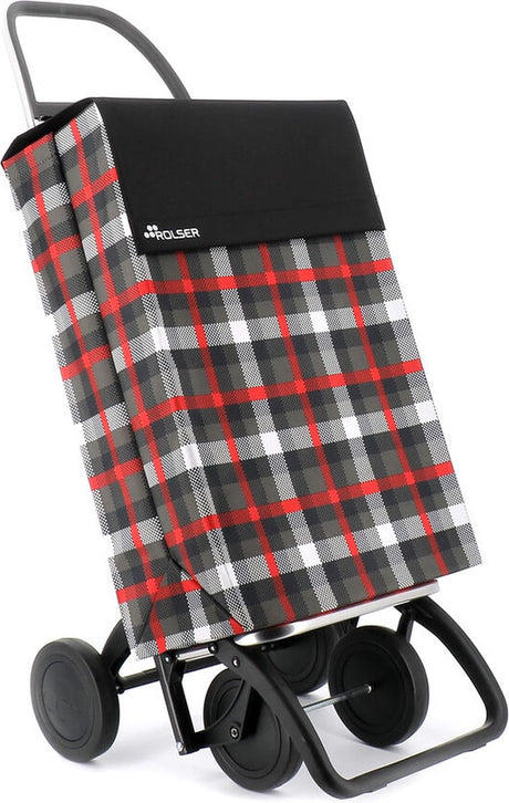 Rolser boodschappentrolley jean scottish - 4 wielen - marengo
