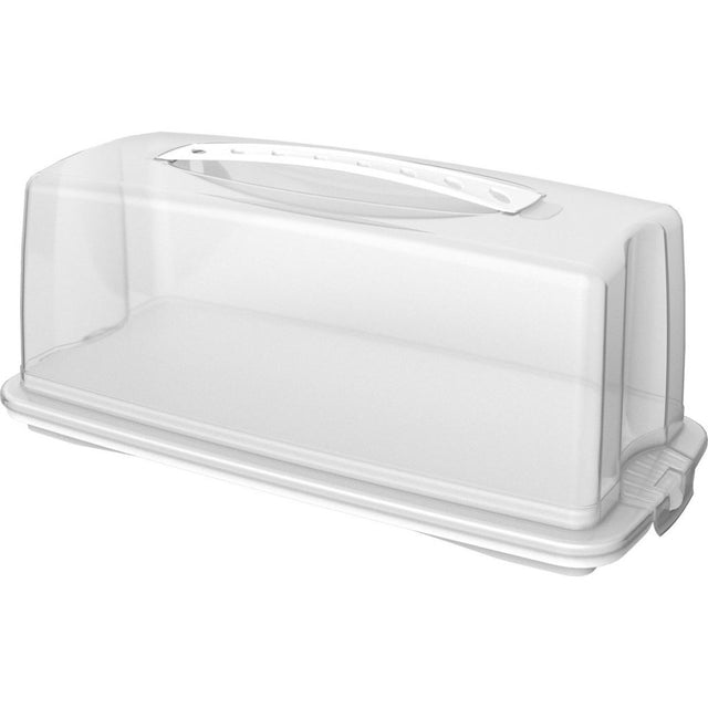 Rotho Frischkuchenbox Rechteck 36x16,5x16,5 cm weiß transparent