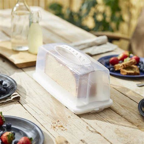 Rotho Frischkuchenbox Rechteck 36x16,5x16,5 cm weiß transparent