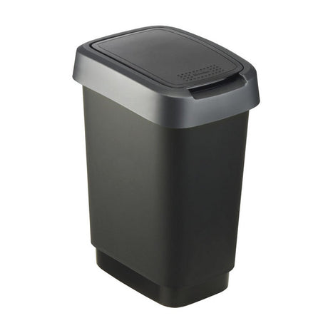 Rotho Twist Abfallbehälter 10l schwarz