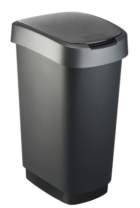 Rotho Twist Abfallbehälter 50l schwarz