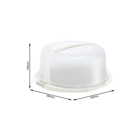 Rotho Fresh Cake Box Cool White