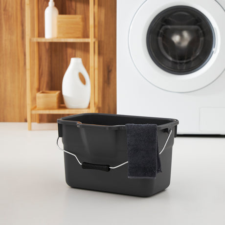 Rotho Basic Rechteckeimer 12l Anthrazit