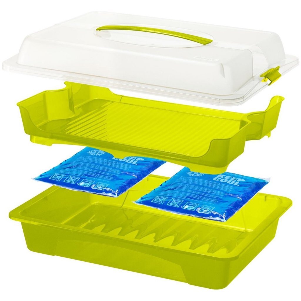 Rotho Fresh Party Butler Serviertablett 43,5x11x29,5 cm weiß transparent