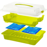 Rotho Fresh Party Butler Serviertablett 43,5x11x29,5 cm weiß transparent