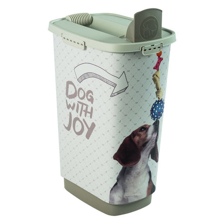 Rotho Cody Hundefutterbehälter 50l Cappuccino Sand
