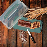 Rotho Frischkuchenbox Rechteck 36x16,5x16,5 cm Mistelgrün
