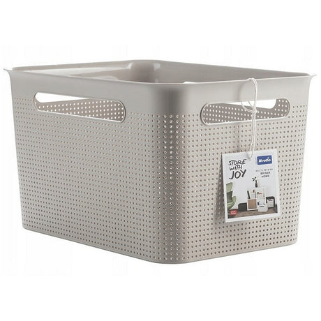 Rotho Brisen Aufbewahrungskorb 36x26,2x21,1 cm 16l Cappuccino