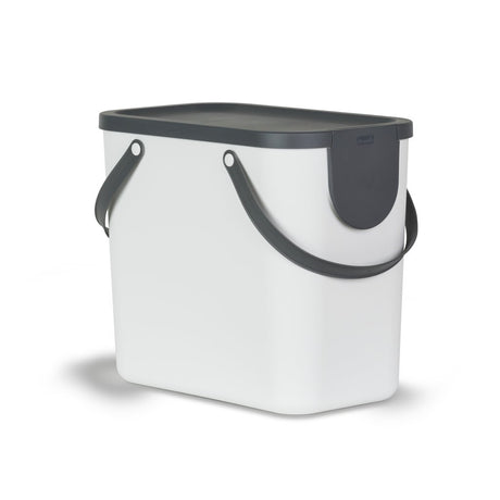 Rotho Albula Abfalltrenner – BPA-frei – 25 l – weiß