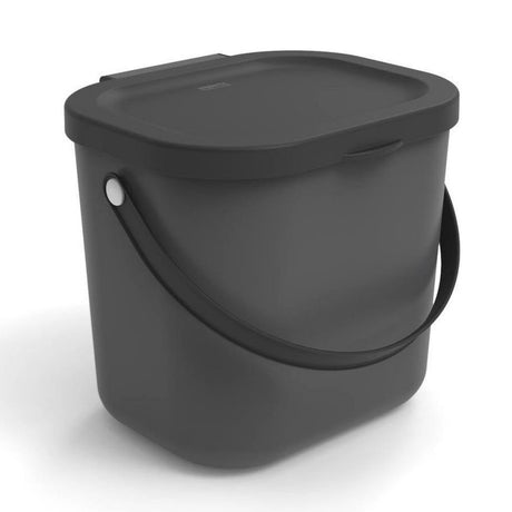 Rotho Albula Mülltrenner - Biotonne - 6l - Schwarz