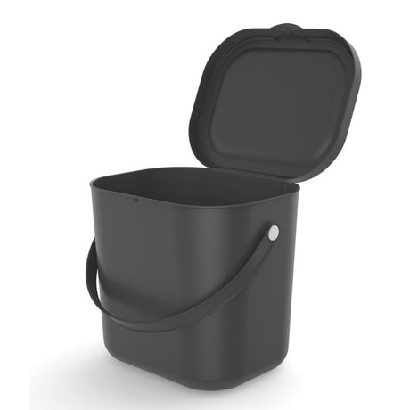 Rotho Albula Mülltrenner - Biotonne - 6l - Schwarz