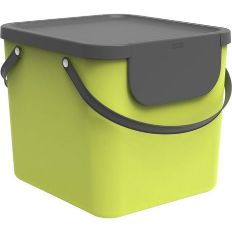 Rotho Albula Mülltrenner – BPA-frei – 40 l – Limettengrün