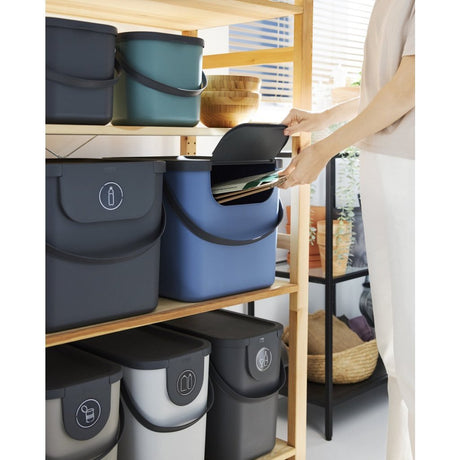 Rotho Albula Mülltrenner – BPA-frei – 40 l – Limettengrün