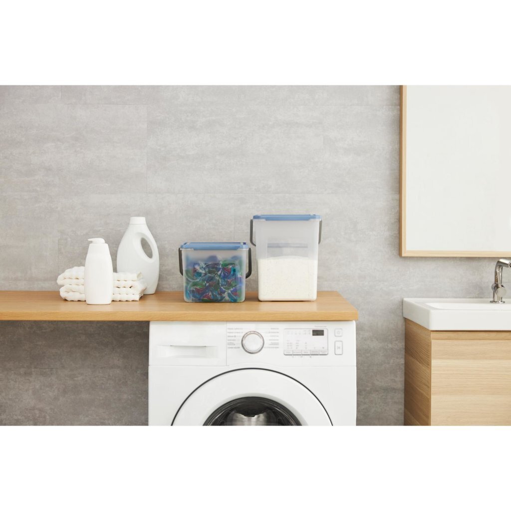 Rotho Waschpulverbox 3 kg 4,5 l Horizontblau | 2 Stk
