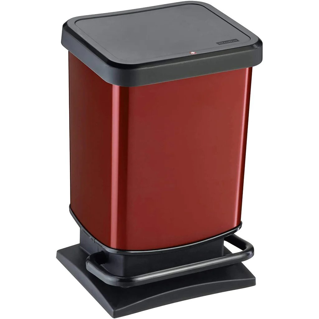 Rotho Paso Treteimer 20l rot metallic