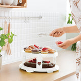 Rotho Fresh Cake Box XL + Cupcake-Halter 35,5x34,5x26 cm weiß transparent