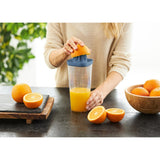 Rotho Shaker mit Presse 1 l Loft Horizon blau | 2 Stk