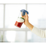 Rotho Shaker mit Presse 1 l Loft Horizon blau | 2 Stk