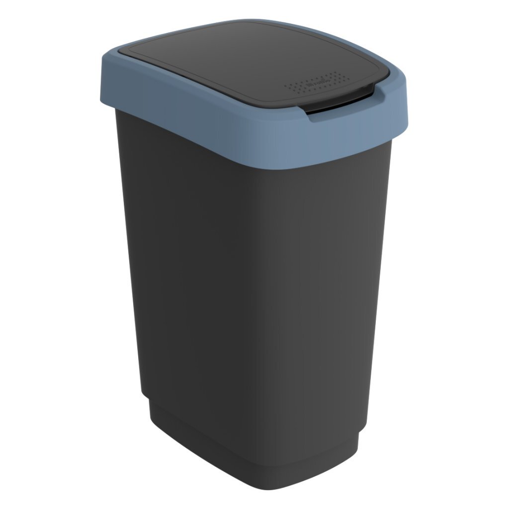 Rotho Twist Abfallbehälter 25l Horizontblau
